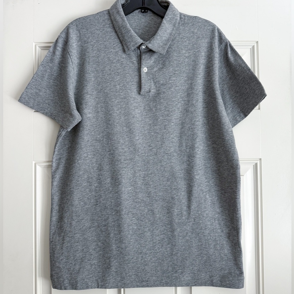 Theory Gray Polo Shirt Classic Design